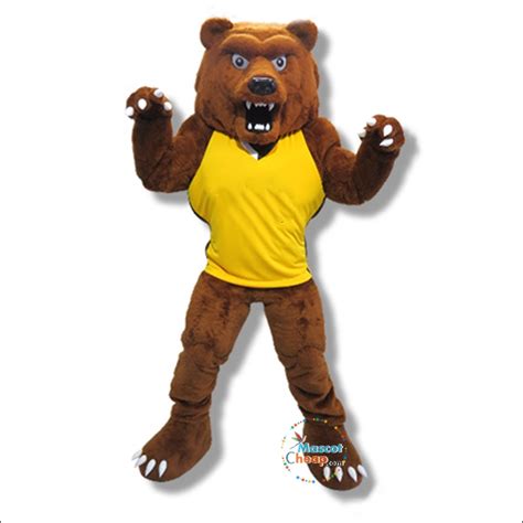 Grizzly bear mascot costyme